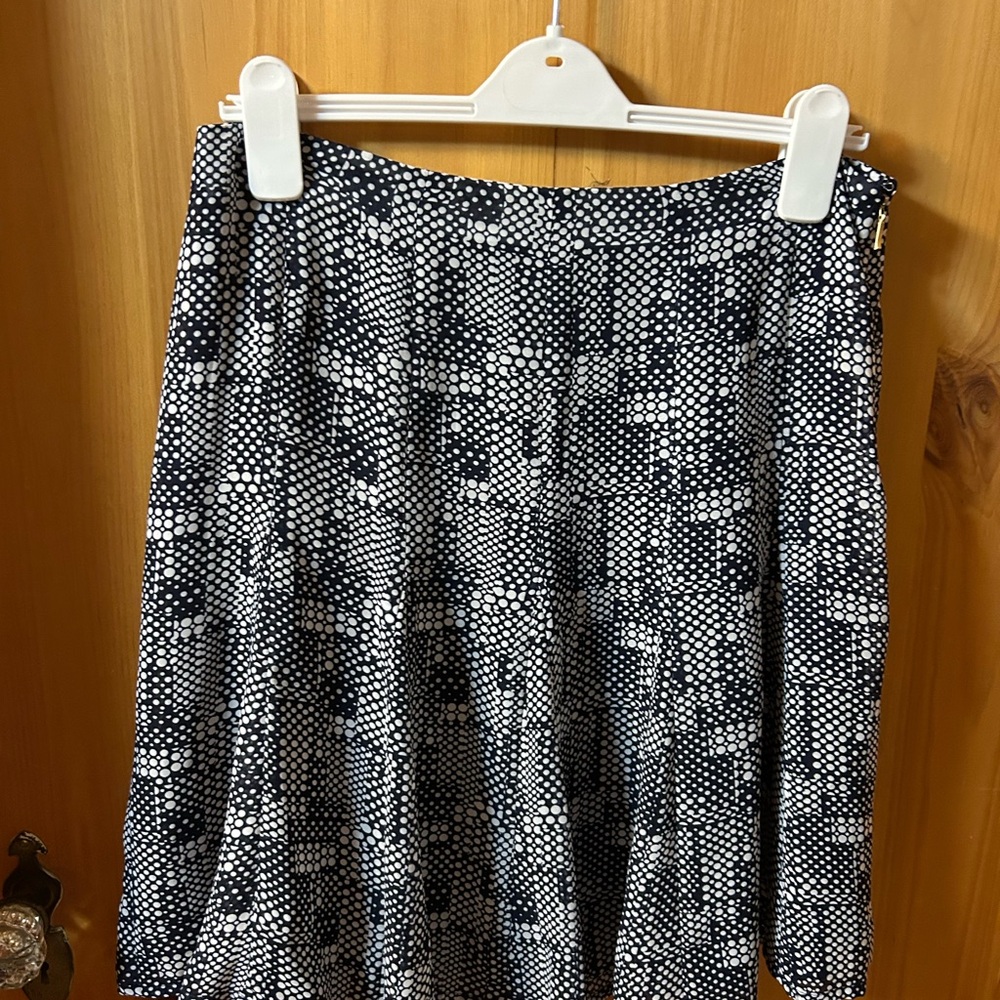 Liz Claiborne Monochrome Geometric A-Line Skirt